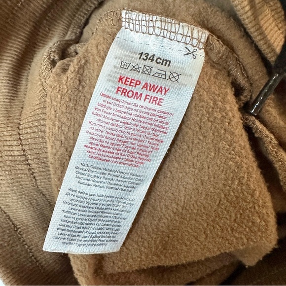 ⭐️ 5 for $25 Kids Light Brown Jogger Pants with Drawstring and Pockets 134 cm - Picture 8 of 8